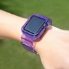 Strap Light Set replacement band strap case for Watch 6 44mm / Watch 5 44mm / Watch 4 44mm / Watch SE 44mm purple