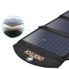 Choetech solar charger USB foldable solar charger 19W 2x USB black (SC001)