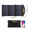 Choetech solar charger USB foldable solar charger 19W 2x USB black (SC001)