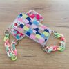 Color Chain Case gel flexible elastic case cover with a chain pendant for Samsung Galaxy S21+ 5G (S21 Plus 5G) multicolour  (1)