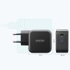 Choetech GaN USB Type C wall charger 61W Power Delivery black (Q6006)