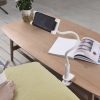 Choetech 2in1 flexible phone holder with wireless charger 10W white (T548-S)