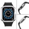 Protect Strap Band Band with Case for Apple Watch 7 / SE (41/40 / 38mm) Case Armored Watch Cover Black