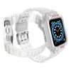 Protect Strap Band Band with Case for Apple Watch 7 / SE (41/40 / 38mm) Case Armored Watch Cover White