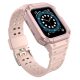 Protect Strap Band Band with Case for Apple Watch 7 / SE (41/40 / 38mm) Case Armored Watch Cover Pink