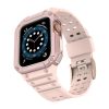 Protect Strap Band Band with Case for Apple Watch 7 / SE (41/40 / 38mm) Case Armored Watch Cover Pink