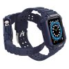 Protect Strap Band Band with Case for Apple Watch 7 / SE (41/40 / 38mm) Case Armored Watch Cover Blue