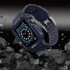 Protect Strap Band Band with Case for Apple Watch 7 / SE (41/40 / 38mm) Case Armored Watch Cover Blue