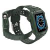 Protect Strap Band Band with Case for Apple Watch 7 / SE (41/40 / 38mm) Case Armored Watch Cover Green