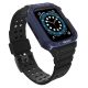 Protect Strap Band Case Wristband for Apple Watch 7 / 6 / 5 / 4 / 3 / 2 / SE (45 / 44 / 42mm) Case Armor Watch Cover Black / Blue