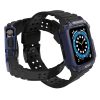 Protect Strap Band Case Wristband for Apple Watch 7 / 6 / 5 / 4 / 3 / 2 / SE (45 / 44 / 42mm) Case Armor Watch Cover Black / Blue