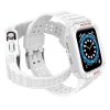 Protect Strap Band Case Wristband for Apple Watch 7 / 6 / 5 / 4 / 3 / 2 / SE (45 / 44 / 42mm) Case Armor Watch Cover White