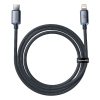 Baseus crystal shine series fast charging data cable USB Type C to Lightning 20W 1.2m black (CAJY000201)