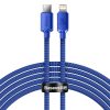 Baseus Crystal Shine Series cable USB cable for fast charging and data transfer USB Type C - Lightning 20W 2m blue (CAJY000303)