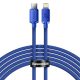 Baseus Crystal Shine Series cable USB cable for fast charging and data transfer USB Type C - Lightning 20W 2m blue (CAJY000303)