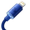 Baseus Crystal Shine Series cable USB cable for fast charging and data transfer USB Type C - Lightning 20W 2m blue (CAJY000303)