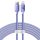 Baseus Crystal Shine Series cable USB cable for fast charging and data transfer USB Type C - Lightning 20W 2m purple (CAJY000305)