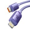 Baseus Crystal Shine Series cable USB cable for fast charging and data transfer USB Type C - Lightning 20W 2m purple (CAJY000305)