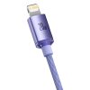 Baseus Crystal Shine Series cable USB cable for fast charging and data transfer USB Type C - Lightning 20W 2m purple (CAJY000305)