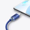 Baseus Crystal Shine Series cable USB cable for fast charging and data transfer USB Type A - USB Type C 100W 1.2m blue (CAJY000403)