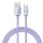 Baseus Crystal Shine Series cable USB cable for fast charging and data transfer USB Type A - USB Type C 100W 1.2m purple (CAJY000405)