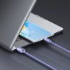 Baseus Crystal Shine Series cable USB cable for fast charging and data transfer USB Type A - USB Type C 100W 1.2m purple (CAJY000405)