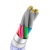 Baseus Crystal Shine Series cable USB cable for fast charging and data transfer USB Type A - USB Type C 100W 2m purple (CAJY000505)