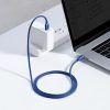 Baseus Crystal Shine Series cable USB cable for fast charging and data transfer USB Type C - USB Type C 100W 1.2m blue (CAJY000603)