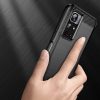 Carbon Case Flexible Cover Sleeve for Xiaomi Redmi Note 11 black