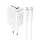 Acefast 2in1 wall charger 2x USB-C / USB-A 65W, PD, QC 3.0, AFC, FCP (set with USB-C 1.2m cable) white (A13 white)