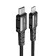 Acefast cable MFI USB Type C - Lightning 1.2m, 30W, 3A black (C1-01 black)