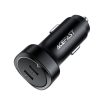 Acefast car charger 72W, 2x USB Type C, PPS, Power Delivery, Quick Charge 3.0, AFC, FCP black (B2 black)