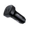 Acefast car charger 72W, 2x USB Type C, PPS, Power Delivery, Quick Charge 3.0, AFC, FCP black (B2 black)