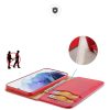 Dux Ducis Hivo Leather Flip Cover Genuine Leather Wallet For Cards And Documents Samsung Galaxy S22 + (S22 Plus) Red