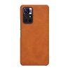 Nillkin Qin Case Case for Xiaomi Redmi Note 11T 5G / Note 11S 5G / Note 11 5G (China) / Poco M4 Pro 5G Camera Cover Holster Cover Flip Case Brown