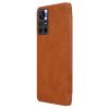 Nillkin Qin Case Case for Xiaomi Redmi Note 11T 5G / Note 11S 5G / Note 11 5G (China) / Poco M4 Pro 5G Camera Cover Holster Cover Flip Case Brown