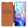 Nillkin Qin Case Case for Xiaomi Redmi Note 11T 5G / Note 11S 5G / Note 11 5G (China) / Poco M4 Pro 5G Camera Cover Holster Cover Flip Case Brown