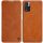 Nillkin Qin Case Case for Xiaomi Redmi Note 11 Pro+ (China) / Redmi Note 11 Pro (China) / Mi11i HyperCharge Camera Protector Holster Cover Flip Case Brown