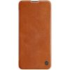 Nillkin Qin Case Case for Xiaomi Redmi Note 11 Pro+ (China) / Redmi Note 11 Pro (China) / Mi11i HyperCharge Camera Protector Holster Cover Flip Case Brown