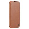 Nillkin Qin Leather Pro Case Case for Samsung Galaxy S22+ (S22 Plus) Camera Protector Holster Cover Flip Case Brown