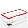 Clear 3in1 Case for Samsung Galaxy A12 5G Frame Gel Cover Red