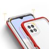 Clear 3in1 Case for Samsung Galaxy A22 5G Frame Gel Cover Red