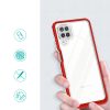 Clear 3in1 Case for Samsung Galaxy A22 4G Frame Gel Cover Red