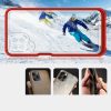 Clear 3in1 Case for Samsung Galaxy A22 4G Frame Gel Cover Red