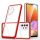 Clear 3in1 Case for Samsung Galaxy A32 5G Frame Gel Cover Red