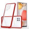 Clear 3in1 Case for Samsung Galaxy A42 5G Frame Gel Cover Red