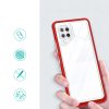 Clear 3in1 Case for Samsung Galaxy A42 5G Frame Gel Cover Red