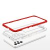 Clear 3in1 Case for Samsung Galaxy A72 4G Frame Gel Cover Red