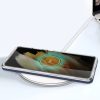 Clear 3in1 Case for Samsung Galaxy S22 Ultra Frame Gel Cover Blue