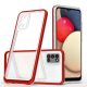 Clear 3in1 case for Samsung Galaxy A03s (166) frame gel cover red